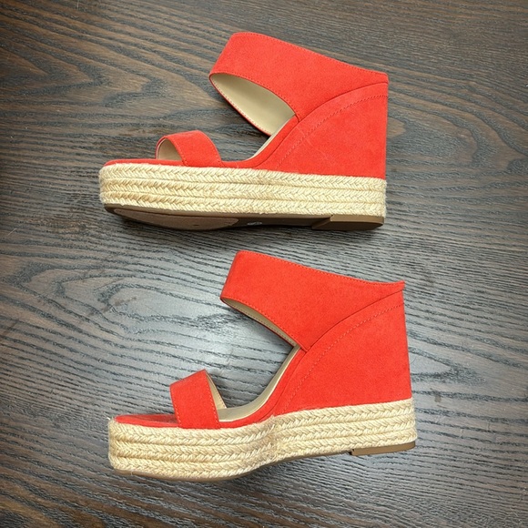 Jessica Simpson Saphita Oxy Fire Espadrille Wedge Heel Sandals Size 7.5M - Picture 4 of 6